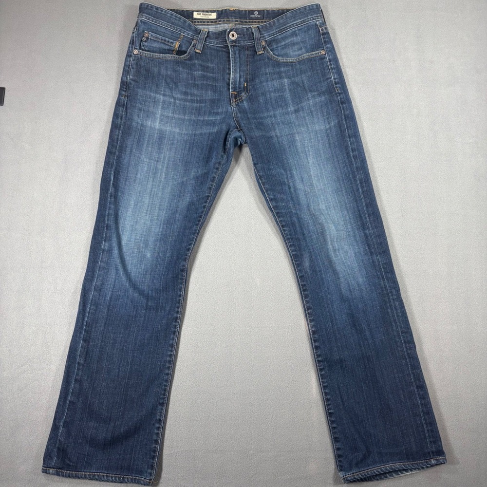 AG Adriano Goldschmied The Protege Jeans Men 31x29 Blue Excellent Straight Leg